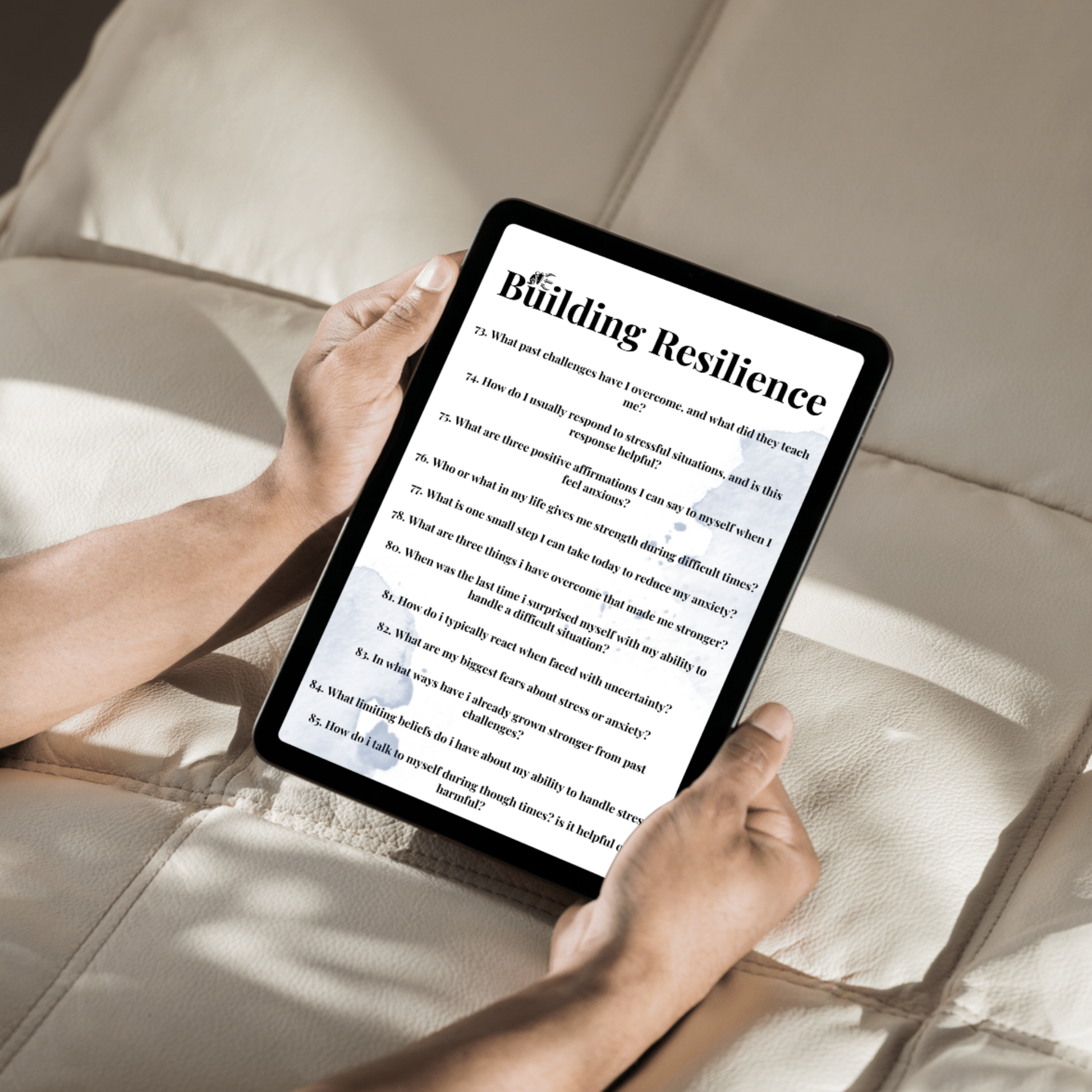 building resilience page from our journal prompts for managing anxiety and stress. this workbook contains 257 journal prompts and bonus material.