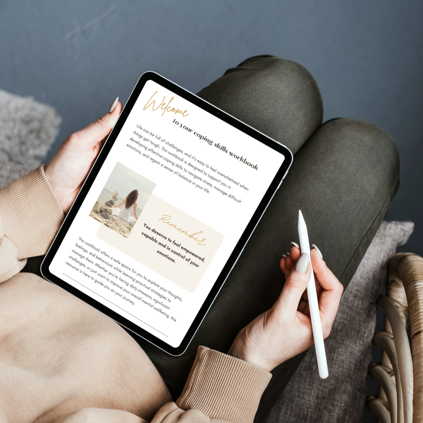 welcome page from our coping skills workbook. this workbook contains practical tools for managing emotions, overcoming triggers and building resilience. 