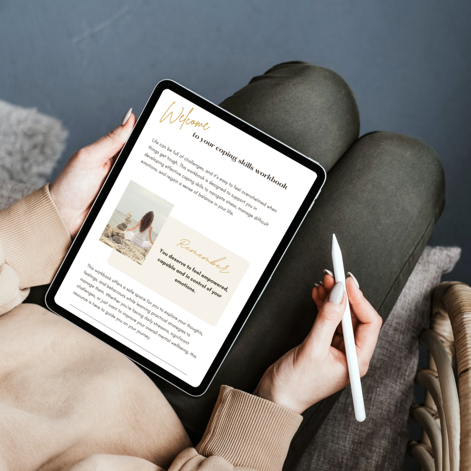 welcome page from our coping skills workbook. this workbook contains practical tools for managing emotions, overcoming triggers and building resilience. 