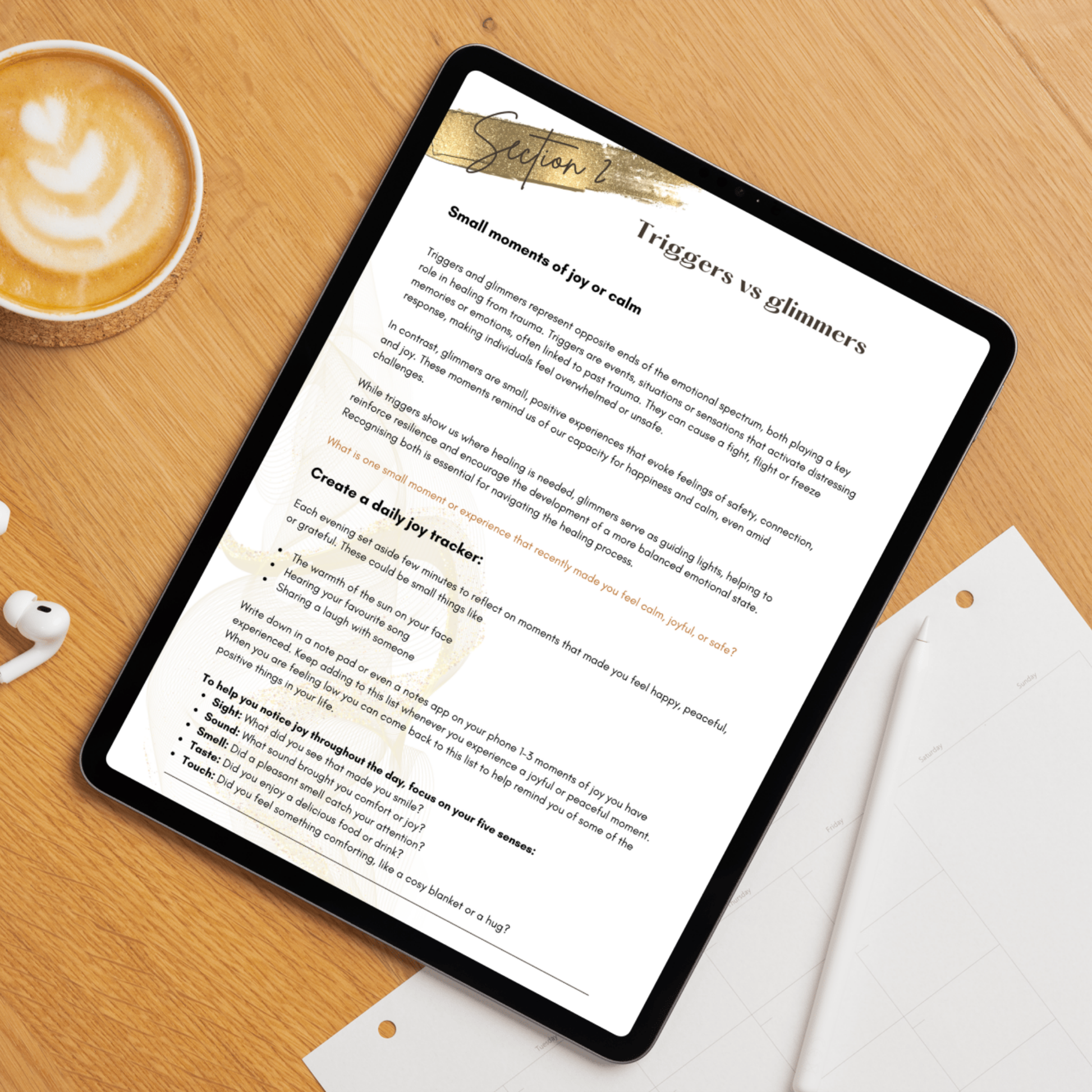 triggers and glimmers page from our coping skills workbook. this workbook contains practical tools for managing emotions, overcoming triggers and building resilience. 