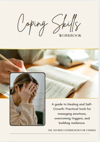 this picture shows the front cover of the coping skills workbook