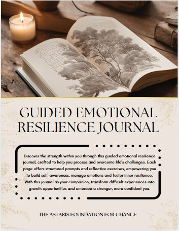 this picture shows the front cover of the guided emotional resilience journal 