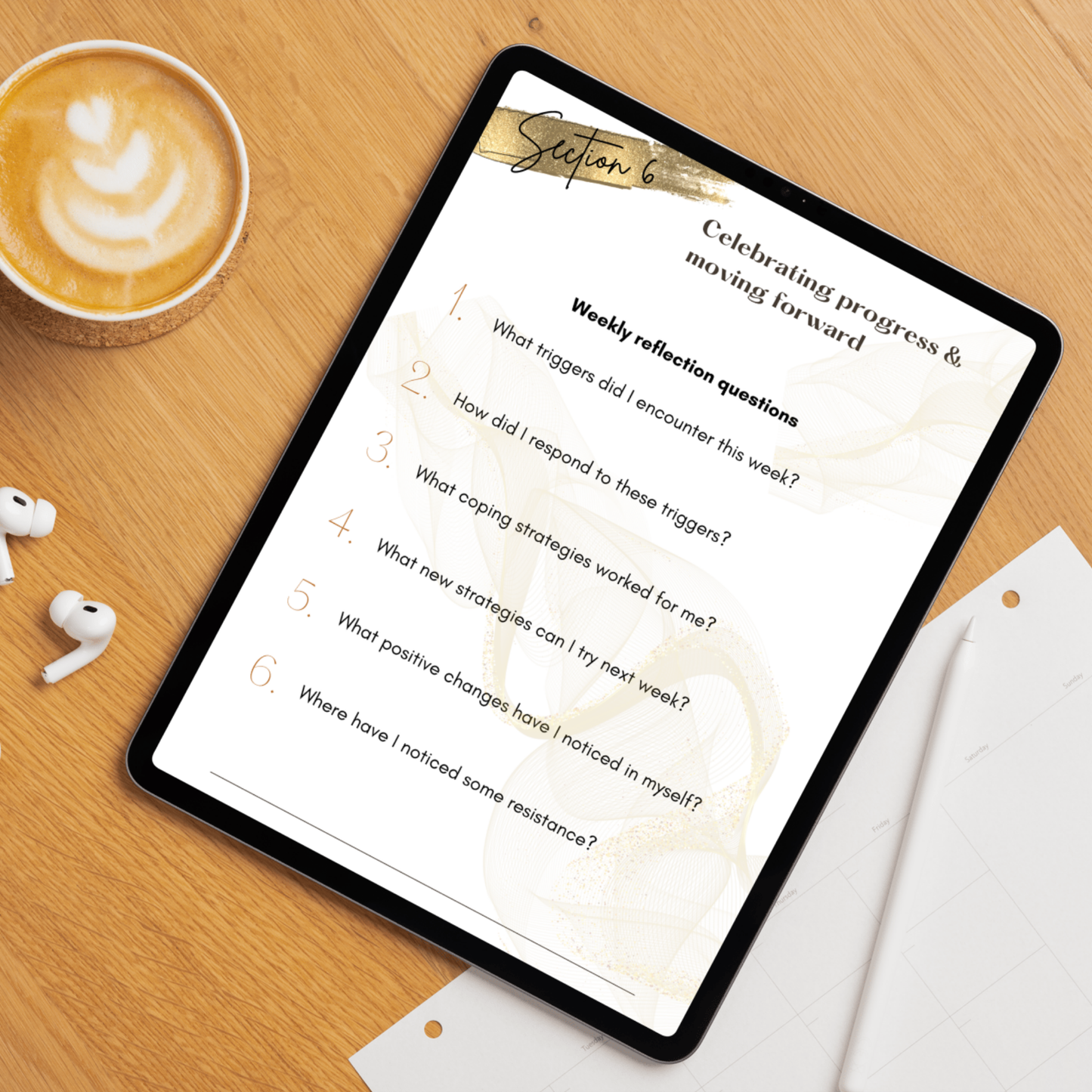 celebrating progress and moving forward page from our trigger journal workbook. this workbook contains a step by step guide on how to document and work through triggers related to childhood trauma.