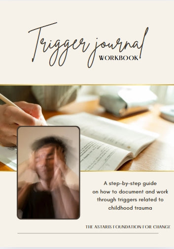 this picture shows the front cover of the trigger journal workbook